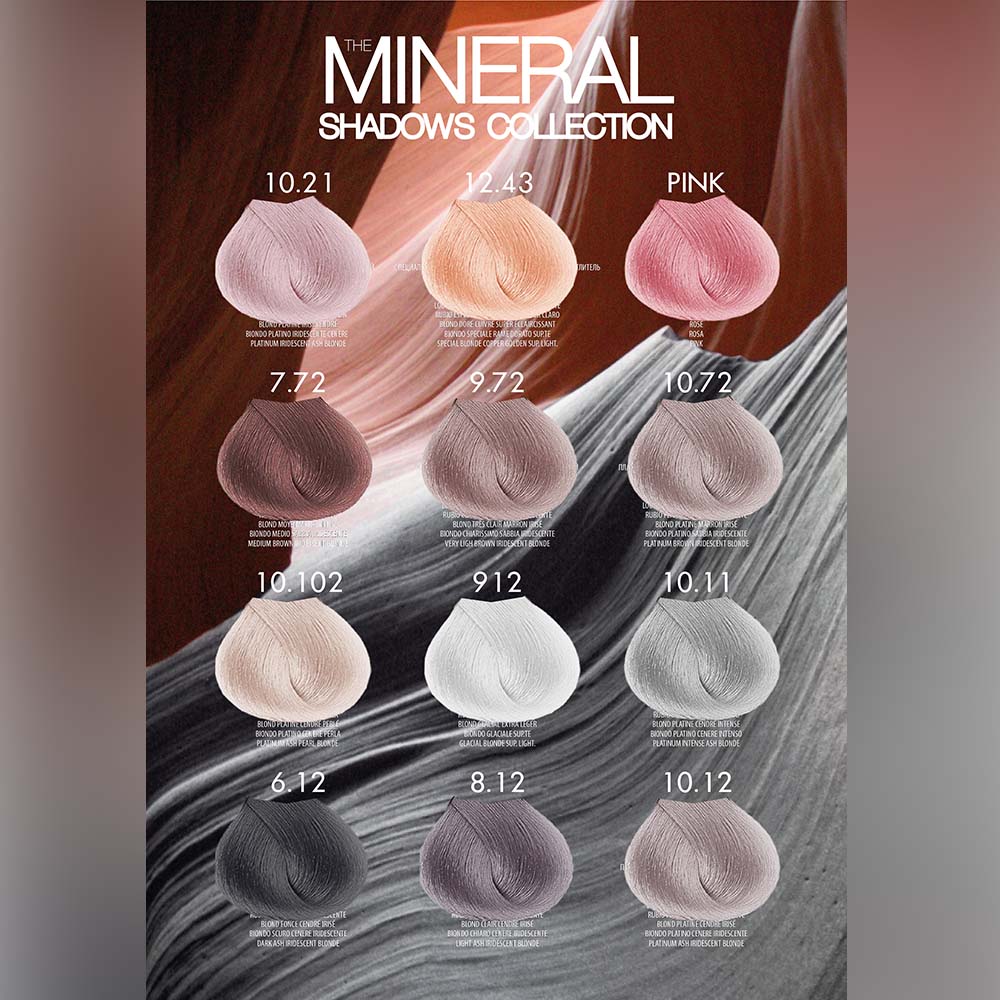 FARMAVITA The Mineral Shadows Collection - Matu krāsa, satur amonjaku / 100ml
