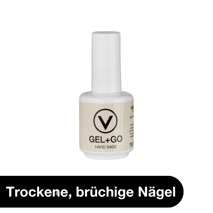 GEL + GO HARD BASE 15ml - baze stipriem nagiem