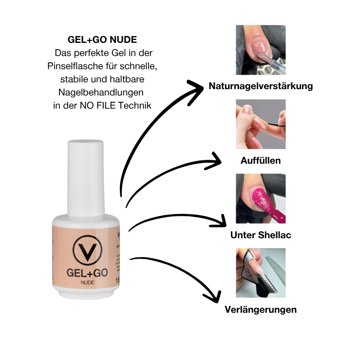 GEL + GO NUDE 15ml - gēls miesaskrāsas