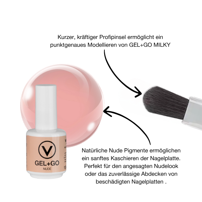 GEL + GO NUDE 15ml - gēls miesaskrāsas