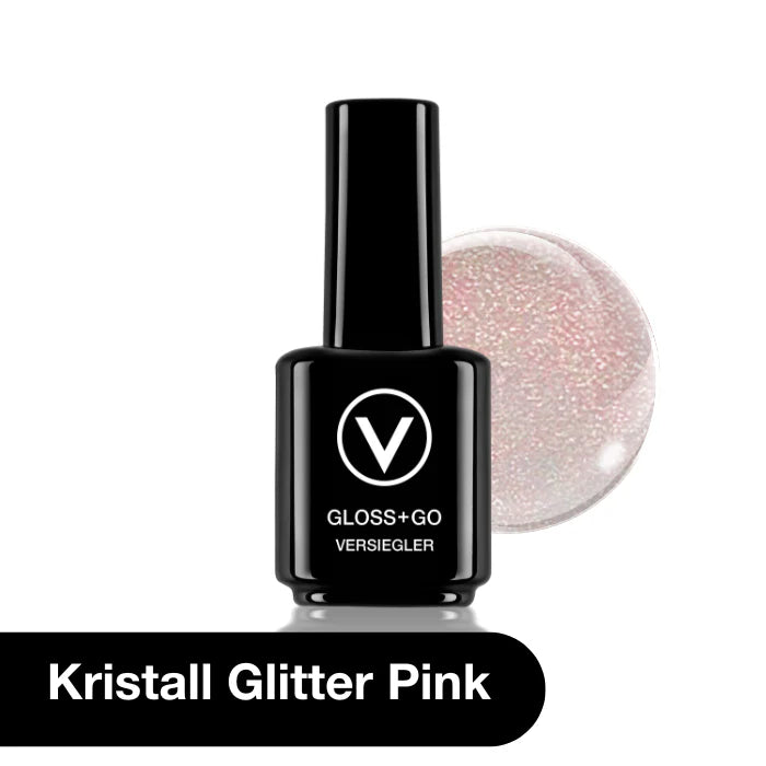 UV VIRSLAKA ROZĀ AR GLITERIEM VETO NAILS 15ml