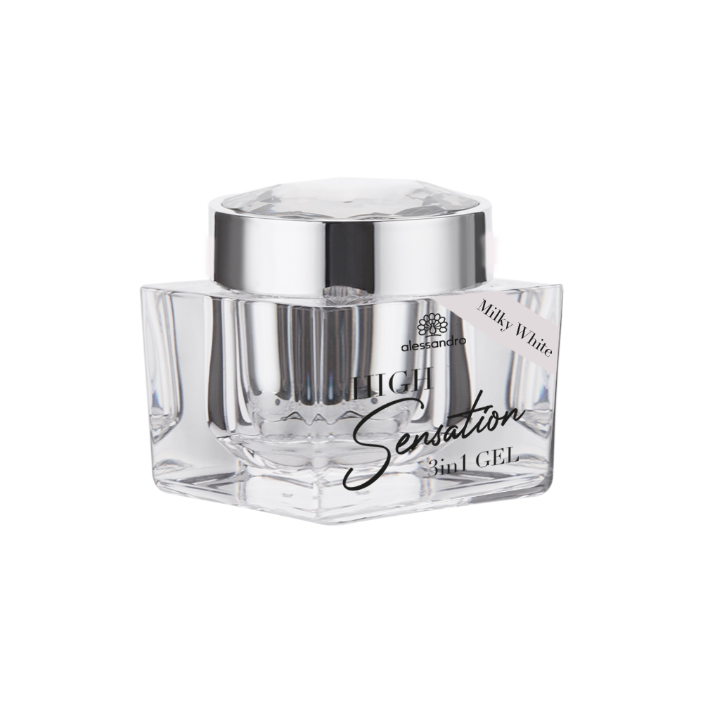 HIGH SENSATION MILKY WHITE 3in 1 - gel for modeling nails 15g