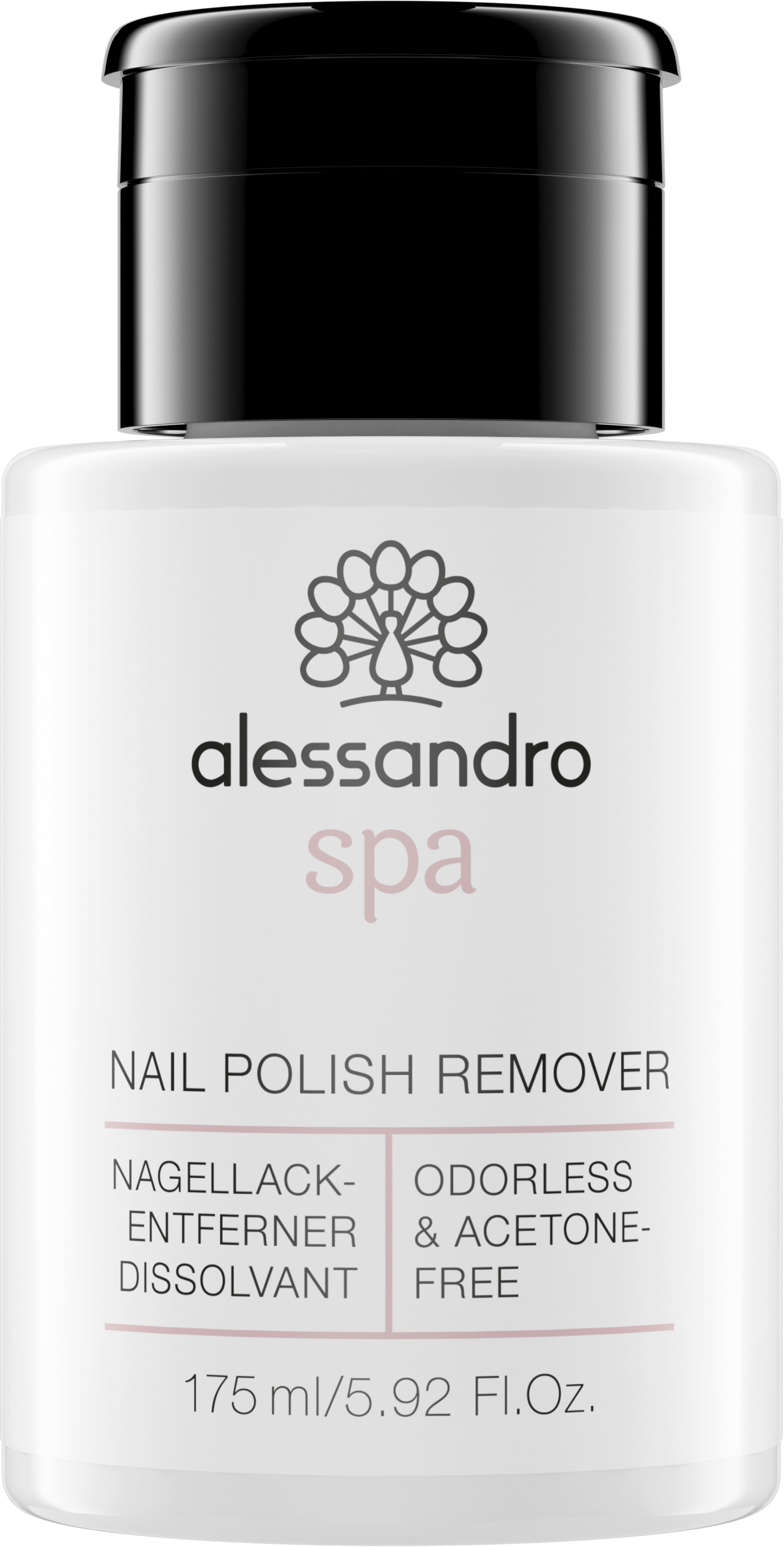 alessandro SPA NAIL POLISH REMOVER 175ml - nagų lako valiklis su dozatoriumi
