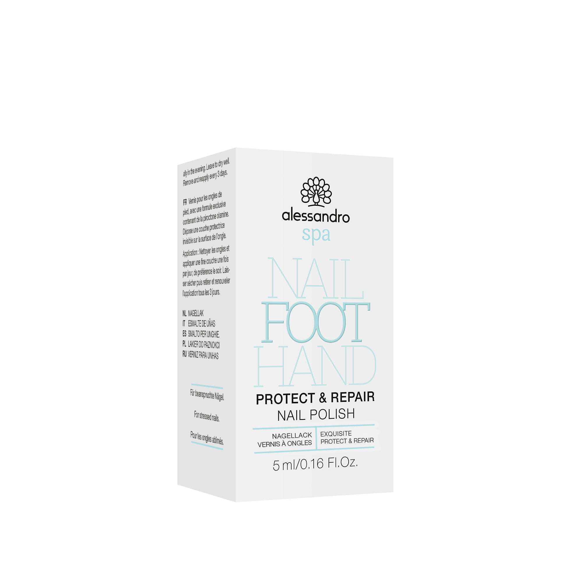 NAIL STRENGTHENER антибактериальный, для ногтей на ногах Лак для ногтей PROTECT & REPAIR 5ml