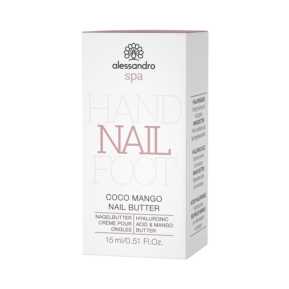 alessandro SPA COCO MANGO NAIL BUTTER 15ml - Nagų ir odelių priežiūros kremas